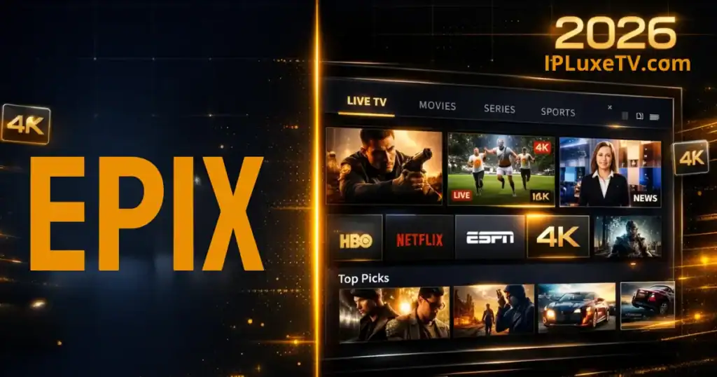 Epix IPTV 2026 proven guide featuring best streaming alternatives