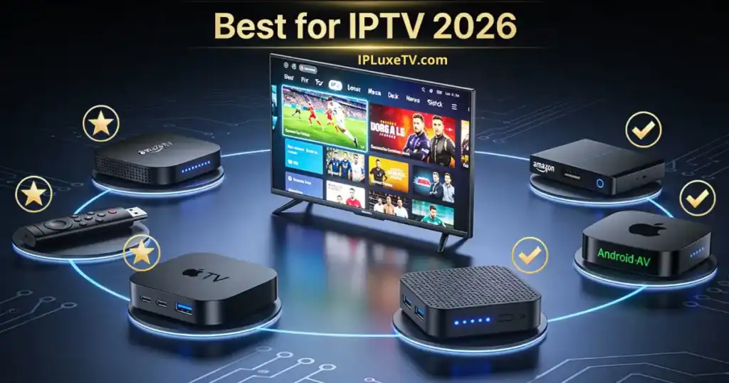 Best for IPTV 2026 guide showing top providers, devices and streaming options comparison