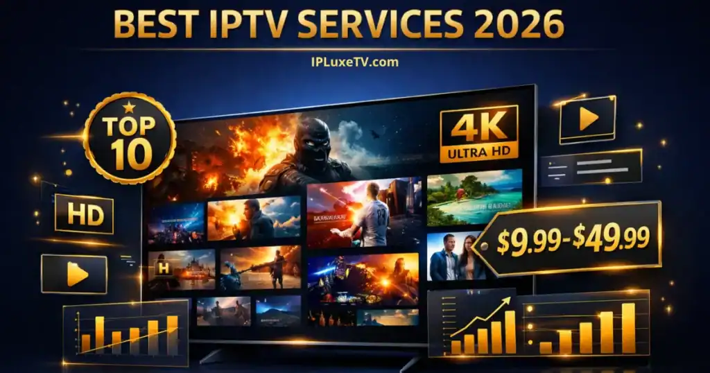 Best IPTV services comparison showing top providers with 4K streaming quality and pricing